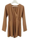 【中古】未使用品 SEADRESS シードレス カシュクールオールインワン ラッシュガード 水着 M スイムウェア 長袖 ピンクブラウン ハーフパンツ 半ズボン ワンピース レディース 【ベクトル 古着】 250528