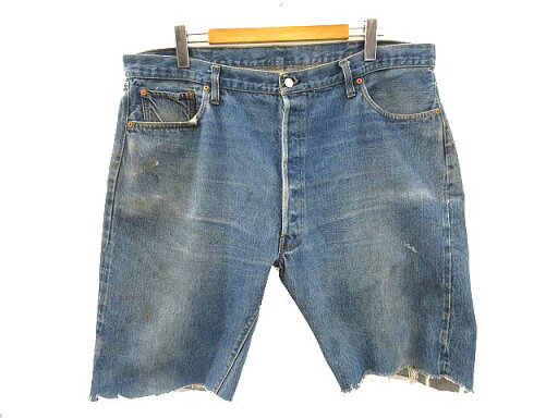 【中古】リーバイス Levi's 70s 501 66後期 カットオフ デニムパンツ ハーフパンツ 刻印6 赤耳 ヴィンテージ ジーンズ ビッグサイズ W46 メンズ 【ベクトル 古着】 250607 【中古】リーバイス Levi's 70s 501 66後期 カットオフ デニムパンツ ハーフパンツ 刻印6 赤耳 ヴィンテージ ジーンズ ビッグサイズ W46 メンズ 【ベクトル 古着】 250607