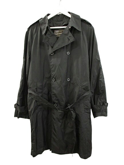 【中古】トラディショナルウェザーウェア Traditional Weatherwear ナイロントレンチコート キルティングライナー ブラック 44 メンズ 【ベクトル 古着】 250608