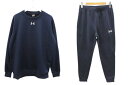 【中古】アンダーアーマー UNDER ARMOUR 23AW スウェット スウェットパンツ セットアップ XL ネイビー 長袖 トレーナー ボトムス 上下セット メンズ 【ベクトル 古着】 250615