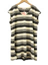 【中古】未使用品 TUNIC 鴨居 羊子 フレンチチュニック F グレー系 アイボリー系 トップス カットソー 【ベクトル 古着】 250618