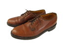 【中古】フローシャイム インペリアル Florsheim Imperial ヴィンテージ ケンムール Kenmoor プレーントゥ 93603 レザー シボ革 シューズ ブラウン 9.5D メンズ 【ベクトル 古着】 250621