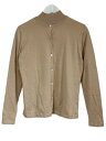 【中古】アクアスキュータム AQUASCUTUM アンサンブル ニット カーディガン ハイネック コットン ベージュ 半袖 長袖 トップス レディース 【ベクトル 古着】 250625