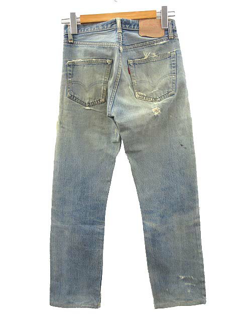 【中古】リーバイス Levi's 70s 501 66前期 オリジナル デニムパンツ 刻印6 セルビッチ 赤耳 ヴィンテージ ジーンズ グランジ メンズ 【ベクトル 古着】 250627