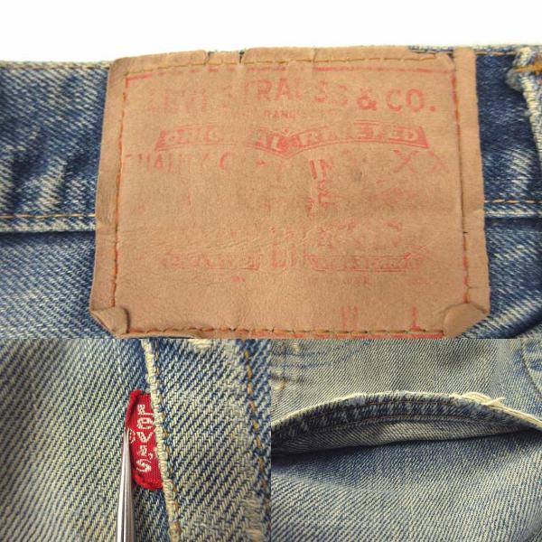 【中古】リーバイス Levi's 70s 501 66前期 オリジナル デニムパンツ 刻印6 セルビッチ 赤耳 ヴィンテージ ジーンズ グランジ メンズ 【ベクトル 古着】 250627