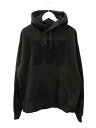 【中古】MATIN AVENIR マタン アヴニール サガラ刺繍ロゴパーカー L ブラック プルオーバー 長袖 トップス メンズ 【ベクトル 古着】 250703