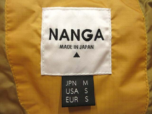 【中古】ナンガ NANGA ダウンジャケット M オレンジ系 ジップアップ アウター メンズ 【ベクトル 古着】 250730