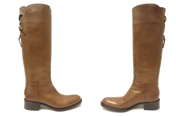 【中古】サルトル SARTORE バックベルト ロング ブーツ 36.5 ブラウン系 ジョッキ...