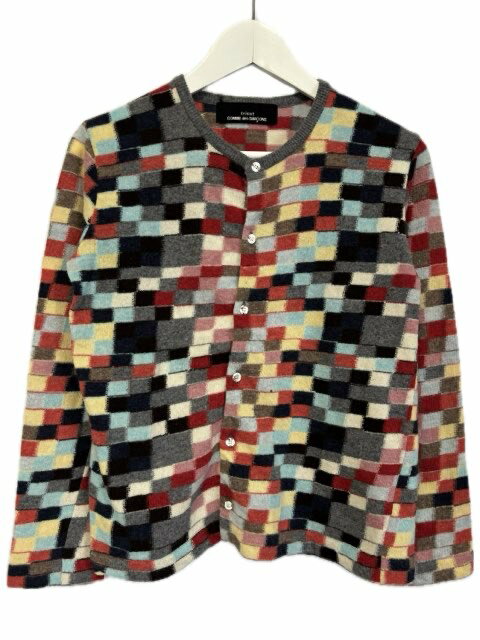 【中古】トリココムデギャルソン tricot COMME des GARCONS ニット カーディガン ウール マルチカラー 長袖 トップス レディース 【ベクトル 古着】 251008