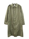 【中古】フランス軍 ステンカラーコート 08年 ユーロミリタリー オリーブ 84M メンズ 【ベクトル 古着】 251016