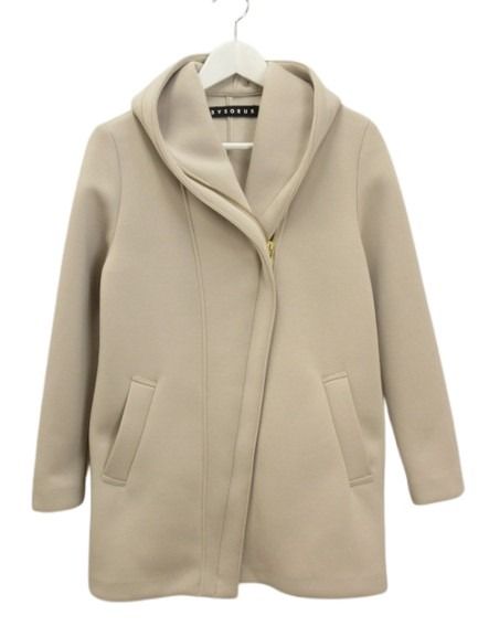 【中古】シソラス SYSORUS × akko3839 フーデッド ジャケット コート ダンボール 38 ベージュ系 パーカ..