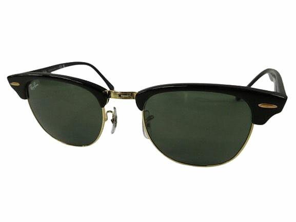 【中古】レイバン RAY BAN CLUBMASTER クラブマスター RB3016 サングラス 49□21 140 黒 ブラック ☆AA★ メンズ 【ベクトル 古着】 260207