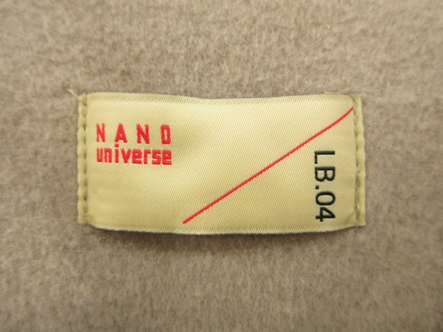 【中古】ナノユニバース nano universe LB.04 ウール混シャギーノーカラーコート 長袖 ベージュ ロング 上着 アウター レディース 【ベクトル 古着】 260212 auc-vector-20731448 ブランド古着の買取販売ベクトル サンプル画像3