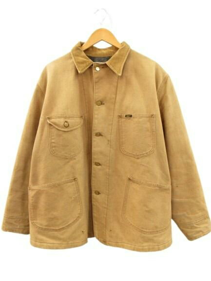 【中古】リー LEE 70s 92-LJ ブラウンダックカバーオール ブランケットライナー ヴィンテージ USA製 メンズ 【ベクトル 古着】 260321