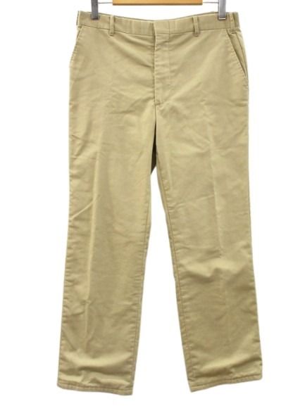 【中古】ウールリッチ WOOLRICH 80s チノパン ワークパンツ 裏チェック USA製 ベージュ W34 メンズ 【ベクトル 古着】 260417