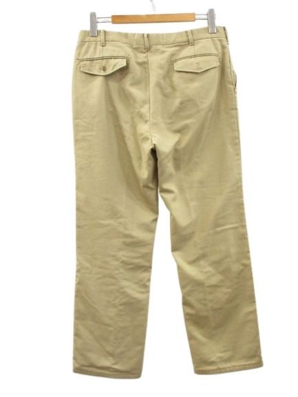 【中古】ウールリッチ WOOLRICH 80s チノパン ワークパンツ 裏チェック USA製 ベージュ W34 メンズ 【ベクトル 古着】 260417