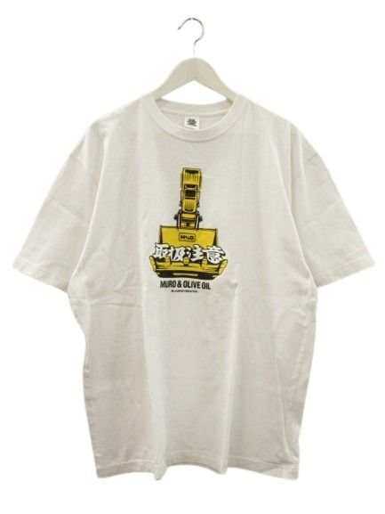 樂天商城 - 【中古】ブラックアイパッチ THE BLACK EYE PATCH MURO&OLIVE OIL Tシャツ 半袖 XL 白 ホワイト トップス メンズ 【ベクトル 古着】 260417