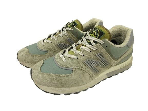 ニューバランス NEW BALANCE × Stone Island ストーンアイランド U574 LGST 574 スニーカー 28 レガシー グリーン ☆AA★ メンズ 260423