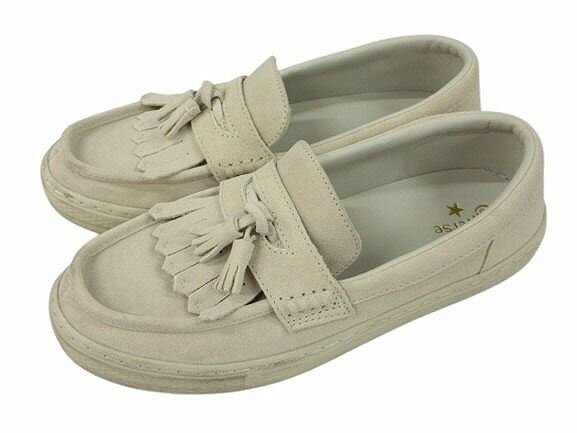 【中古】コンバース CONVERSE ALL STAR COUPE LOAFER SUEDE 38001530 オールスター クップ ローファー スエード 25.5cm グレー系 ローファー スニーカー シューズ 靴 メンズ 【ベクトル 古着】 260430