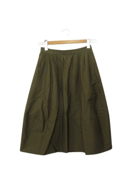 樂天商城 - 【中古】トゥービーバイアニエスベー To b. by agnes b. タックフレアスカート 38 カーキ ボトムス レディース 【ベクトル 古着】 260514
