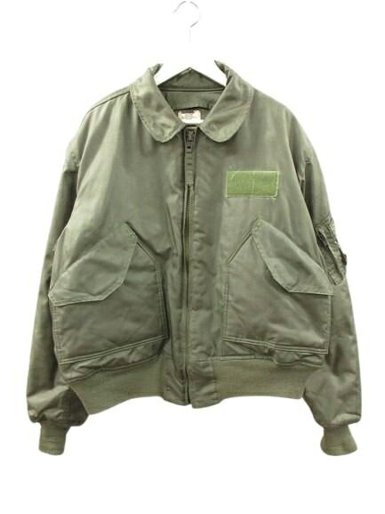 【中古】アルファ ALPHA U.S.AF 米軍 90s CWU45/P フライトジャケット アラミド オリーブ XL メンズ 【ベクトル 古着】 260626