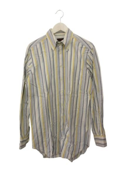 【中古】エトロ ETRO ボタンダウンシャツ 40 長袖 ストライプ ブルー系 青 トップス メンズ 【ベクトル 古着】 260706ブランドエトロ ETRO表記サイズ40実寸サイズ肩幅：46cm　身幅：57cm　着丈：82cm　袖丈：63cm　　素材コットン100%色ブルー系仕様-状態首回り・袖裏に黄ばみ・汚れがございます。 肩にも薄い汚れがございます。付属品-備考-商品のお問い合わせの回答を休止しております。＊各商品ページの商品詳細等をご確認の上ご購入ください。【中古】エトロ ETRO ボタンダウンシャツ 40 長袖 ストライプ ブルー系 青 トップス メンズ 【ベクトル 古着】 260706状態ランク　”AB”詳細については、下記および「状態ランクについて」ページをご覧ください。未使用・新品の商品ほぼ新品同様の商品使用感が少なく、かなり状態の良い商品使用感はあるが、傷や汚れの少ない商品使用感の他、傷や汚れが見られる商品かなり大きな傷みがある難あり商品※S〜CランクはUSED品となりますので、使用感をご理解の上でご入札下さい。状態ランクについてinformationブランドエトロ ETRO表記サイズ40実寸サイズ肩幅：46cm　身幅：57cm　着丈：82cm　袖丈：63cm　　素材コットン100%色ブルー系仕様-状態首回り・袖裏に黄ばみ・汚れがございます。 肩にも薄い汚れがございます。付属品-備考-商品のお問い合わせの回答を休止しております。＊各商品ページの商品詳細等をご確認の上ご購入ください。本商品は一点物です他サイトや店舗にて販売している商品です。多少のお時間差にて欠品になることもございます。予めご了承頂ますようお願い致します。ベクトル・サイズガイドはこちらこの商品と同じブランドの商品を見る