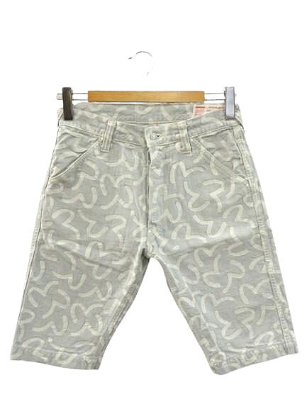 エヴィス EVISU SHORTS KAMOME DENIM 7550 カモメ ジャガード デニムショーツ 32 ライトブルー系 ショートパンツ ハーフパンツ ボトムス ☆AA★ メンズ  260707