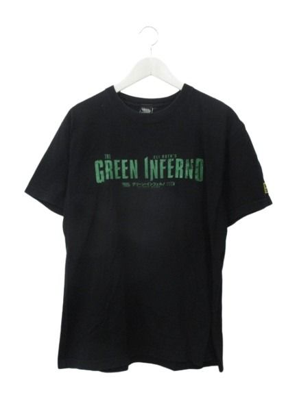 ハードコア Hardcore グリーンインフェルノ 映画 ムービー Tシャツ L 半袖 カットソー プリント ブラック 黒 トップス メンズ  260709