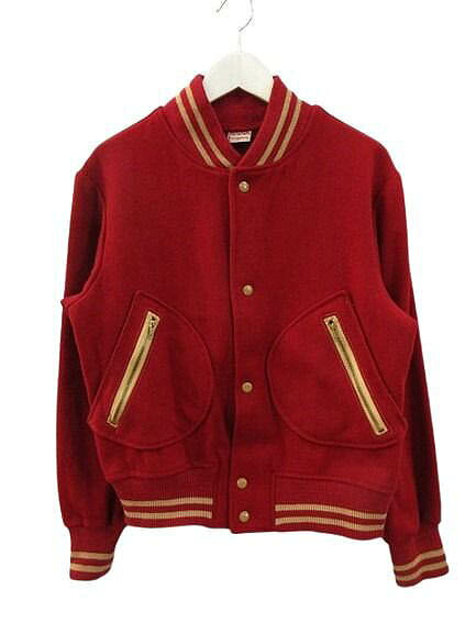 【中古】マックレガー マクレガー McGREGOR 60s 70s スタジャン ウール L レッド USA製 ROBINジップ ヴィンテージ メンズ 【ベクトル 古着】 260708