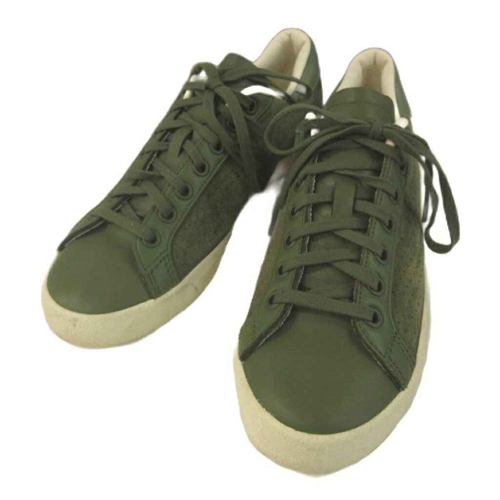 【中古】アディダス adidas ROD LAVER V ロッドレーバー H02188 スニーカー オリーブ グリーン系 25cm シューズ 靴 【ベクトル 古着】 260829