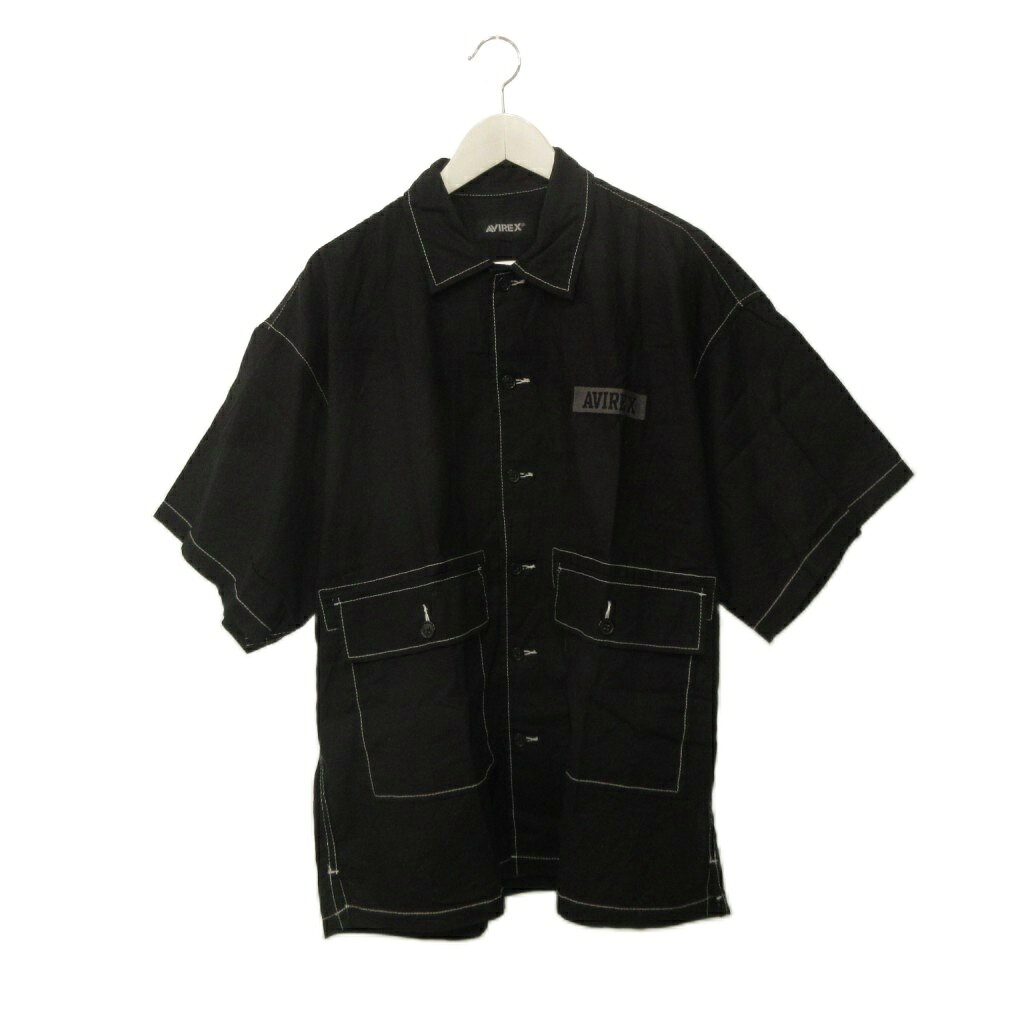 【中古】アヴィレックス AVIREX ビッグポケットシャツ XL 半袖 ボタンシャツ リネン混 ブラック 黒 トップス メンズ 【ベクトル 古着】 260914ブランドアヴィレックス AVIREX表記サイズXL実寸サイズ肩幅：59cm　身幅：64cm　着丈：75cm　袖丈：24cm　　素材リネン52%、綿48%色黒 ブラック状態多少の使用感、小さな汚れ・キズはありますが、その他に目立ったダメージはなく、問題なくご使用いただける商品です。 ※あくまでも中古品ですので掲載写真や記載内容をご確認いただき、ご理解の上ご購入ください。商品のお問い合わせの回答を休止しております。＊各商品ページの商品詳細等をご確認の上ご購入ください。【中古】アヴィレックス AVIREX ビッグポケットシャツ XL 半袖 ボタンシャツ リネン混 ブラック 黒 トップス メンズ 【ベクトル 古着】 260914状態ランク　”AB”詳細については、下記および「状態ランクについて」ページをご覧ください。未使用・新品の商品ほぼ新品同様の商品使用感が少なく、かなり状態の良い商品使用感はあるが、傷や汚れの少ない商品使用感の他、傷や汚れが見られる商品かなり大きな傷みがある難あり商品※S〜CランクはUSED品となりますので、使用感をご理解の上でご入札下さい。状態ランクについてinformationブランドアヴィレックス AVIREX表記サイズXL実寸サイズ肩幅：59cm　身幅：64cm　着丈：75cm　袖丈：24cm　　素材リネン52%、綿48%色黒 ブラック状態多少の使用感、小さな汚れ・キズはありますが、その他に目立ったダメージはなく、問題なくご使用いただける商品です。 ※あくまでも中古品ですので掲載写真や記載内容をご確認いただき、ご理解の上ご購入ください。商品のお問い合わせの回答を休止しております。＊各商品ページの商品詳細等をご確認の上ご購入ください。本商品は一点物です他サイトや店舗にて販売している商品です。多少のお時間差にて欠品になることもございます。予めご了承頂ますようお願い致します。ベクトル・サイズガイドはこちらこの商品と同じブランドの商品を見る