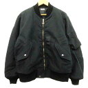 【中古】フィグベル PHIGVEL 美品 23AW DOUBLE CLOTH FLIGHT JACKET L-2Bタイプ フライト ジャケット ミリタリー ブルゾン 1 黒 ブラック ■U30 メンズ 【ベクトル 古着】 240210