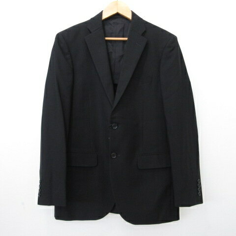 【中古】未使用品 ビサルノ VISARUNO タグ付き スーツ 3ピース 背抜き フォーマル セットアップ VAJUC515 約Lサイズ 黒 ブラック ■GY09 メンズ 【ベクトル 古着】 240627