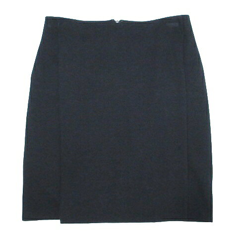 【中古】マックスマーラ MAX MARA 美品 ひざ丈 スカート タイト 白タグ 無地 紺 ネイビー 大きいサイズ 44 XL相当 IBO58 X レディース 【ベクトル 古着】 241016