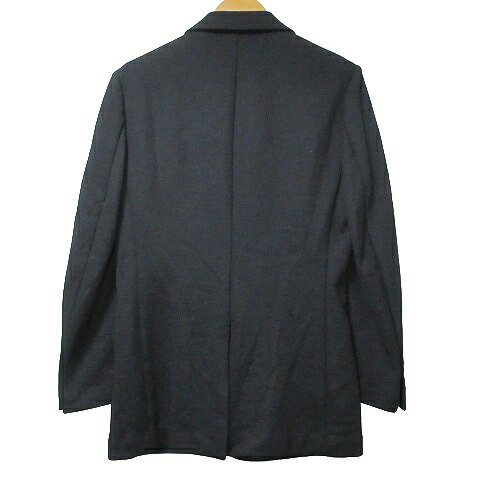 【中古】アニエスベーオム Agnes b. homme 美品 ウール テーラード ジャケット シングル 2B 背抜き T1 S相当 黒 ブラック IBO58 X メンズ 【ベクトル 古着】 241021