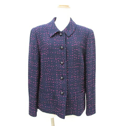 【中古】美品 remalon レマロン ジャケット ドット ワンサイズ 紺 ネイビー ■GY99 レディース 【ベクトル 古着】 241210 【中古】美品 remalon レマロン ジャケット ドット ワンサイズ 紺 ネイビー ■GY99 レディース 【ベクトル 古着】 241210