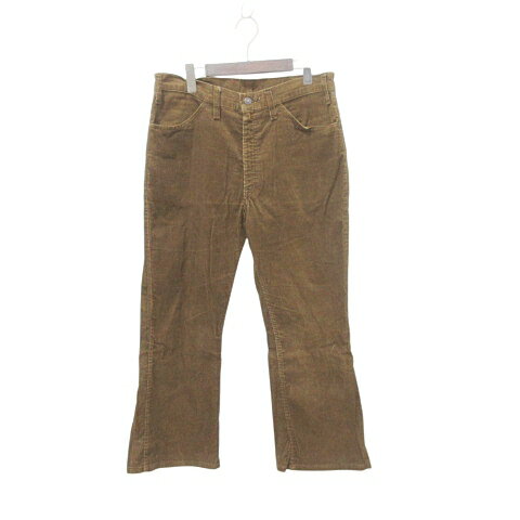 【中古】リーバイス Levi's ヴィンテージ VINTAGE 646 コーデュロイ パンツ ベルボトム 42 タロン ジップ W34 L34 茶 ブラウン メンズ 【ベクトル 古着】 250119