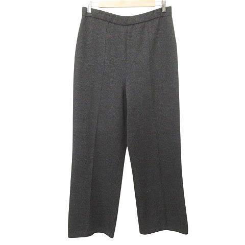 【中古】セントジョン ST.JOHN ウール ニット パンツ ストレート ストレッチ ウエストゴム USA製 12 大きいサイズ チャコールグレー レディース 【ベクトル 古着】 250503 【中古】セントジョン ST.JOHN ウール ニット パンツ ストレート ストレッチ ウエストゴム USA製 12 大きいサイズ チャコールグレー レディース 【ベクトル 古着】 250503