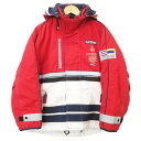 【中古】デサント DESCENTE ヴィンテージ ジャケット スキー ウエア ワッペン バイカラー SS 白 レッド ORG メンズ 【ベクトル 古着】 250...