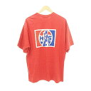 【中古】ヒステリックグラマー HYSTERIC GLAMOUR 23SS BOTTLERS Tシャツ バックプリント トップス 半袖 02231CT40 日本製 XLサイズ 赤 レッド メンズ 【ベクトル 古着】 250524