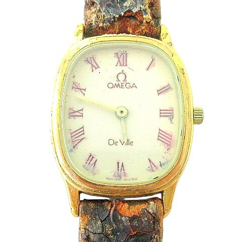 【中古】オメガ OMEGA ジャンク De ville デヴィル デビル クォーツ 腕時計 レザーベルト ☆AA★ A0529 レディース 【ベクトル 古着】 250529 【中古】オメガ OMEGA ジャンク De ville デヴィル デビル クォーツ 腕時計 レザーベルト ☆AA★ A0529 レディース 【ベクトル 古着】 250529