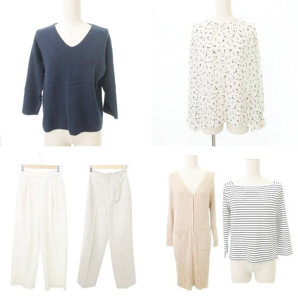 【中古】シンプリシテェ Simplicite など 6点セット おまとめ トップス ブラウス カーディガン ボトム XS～Sサイズ他 マルチカラー レディース 【ベクトル 古着】 250705