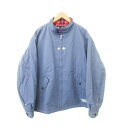 【中古】ジーユー GU アンダーカバー UNDERCOVER コラボ ジャケット アウター ライナーチェックデザイン Lサイズ 水色 赤 レッド メンズ 【ベクトル 古着】 250629