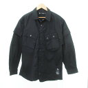 【中古】未使用品 ジーユー GU タグ付き アンダーカバー UNDERCOVER コラボ カットオフ デニム ジャケット Lサイズ 黒 ブラック メンズ 【ベクトル 古着】 250629