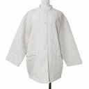 【中古】ワコール ケサラ Qu'est-ca-la' ナイトウェアカテゴリー ジャガード柄 ハイネック ジャケット ルームウェア M ベージュ系 X レディース 【ベクトル 古着】 250715