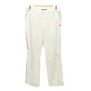 【中古】ルコックスポルティフ le coq sportif 美品 ナイロン パンツ ロゴ ゴルフ スポーツ ウエア ウエストゴム 薄手 LLサイズ グレー メンズ 【ベクトル 古着】 250630