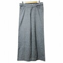 【中古】グリーンゲイト Green Gate 美品 ウール ツイード ワイドパンツ スラックス M グレー系 ■GY14 X レディース 【ベクトル 古着】 250716