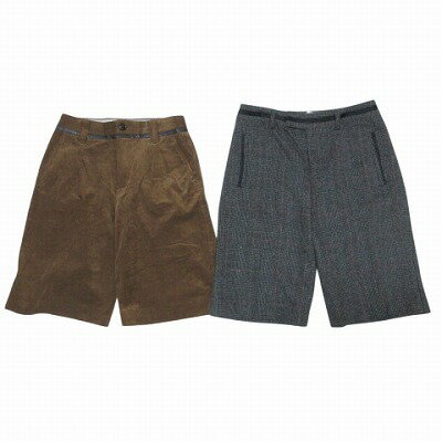 【中古】ブラーミン BRAHMIN filament 千趣会 美品 ハーフパンツ 2点セット おまとめ コーデュロイ ウール 無地 グレンチェック M相当 ブラウン グレー系 X レディース 【ベクトル 古着】 250714 【中古】ブラーミン BRAHMIN filament 千趣会 美品 ハーフパンツ 2点セット おまとめ コーデュロイ ウール 無地 グレンチェック M相当 ブラウン グレー系 X レディース 【ベクトル 古着】 250714