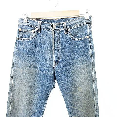 【中古】リーバイス Levi's 90s ヴィンテージ VINTAGE 501 デニム パンツ バレンシア ボタン裏555 ボタンフライ スモールe US製 W30L32 インディゴ ブルー ■MET1 メンズ 【ベクトル 古着】 250724