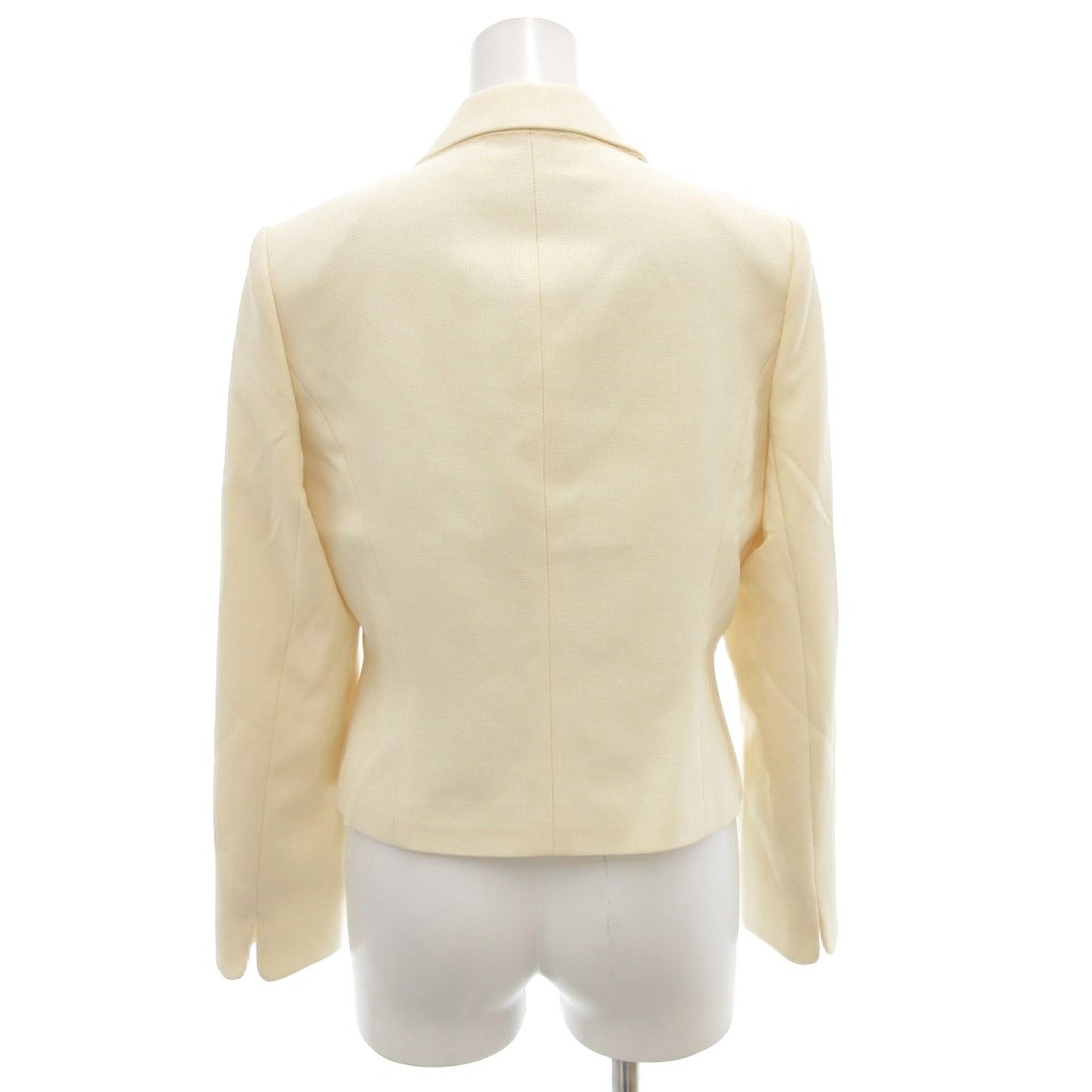 【中古】PETIT CARINA 東京ソワール フォーマル セットアップ ジャケット 総裏地 シングル スカート ひざ丈 11 アイボリー /AE レディース 【ベクトル 古着】 250830